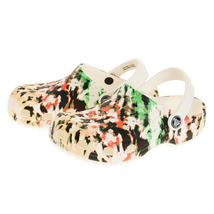 18cm Crocs Classic Thai large mania clog classic tie dye mania clog multi x white C11 new goods 