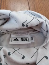 【中古品】ADIDAS GOLF　アディダスゴルフ　ゴルゴウェア　ハイネック　タートルネック　総柄 グレー系 　長袖シャツ　メンズサイズＭ_画像6