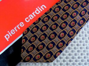 ♪1041S♪新品【花 植物 四角 柄】ピエールカルダン【pierre cardin】ネクタイ