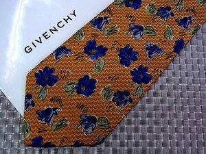 ♪1092S♪新品【花 植物 柄】ジバンシィ【GIVENCHY】ネクタイ