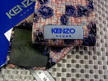 ♪32741C♪良品【花 植物 柄】ケンゾー【KENZO】ネクタイ_画像2