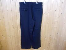 a578◆DOCKERS ツータックチノパン◆w34 ネイビー色 裾ダブル ドッカーズ チノパン ODYSSEY TWILL チノパンツ 古着 5H_画像4