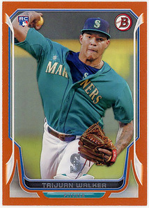 PHILLIES右腕▲TAIJUAN WALKER/2014 BOWMAN RC #250 オレンジ版!