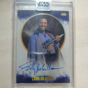 ランド カルリジアン STAR WARS 25枚限定 直筆 サイン カード TOPPS スターウォーズ Billy Dee Williams Lando Calrissian