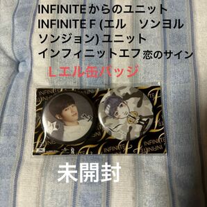 INFINITE F インフィニットエフ　Lエル　缶バッジ　恋のサイン