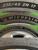 ☆夏用 215/45ZR17 91Y MICHELIN PILOT SPORT 5(2023年 )☆ スバル純正 ブリッツェン 【 17×7.0J +55 PCD: 100×5H ハブ径: 56mm 】_画像7