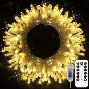 LED illumination light 200 lamp 20m USB type warm white 