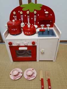  Tokyo Tama pickup possible * mother garden . strawberry wooden kitchen tree. toy 
