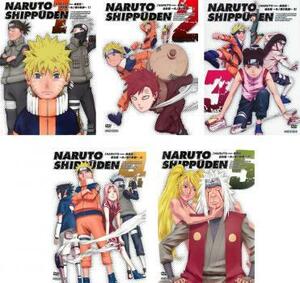 NARUTO ナルト 疾風伝 過去篇 木ノ葉の軌跡 全5枚 第396話～第416話 最終 レンタル落ち 全巻セット 中古 DVD ケース無