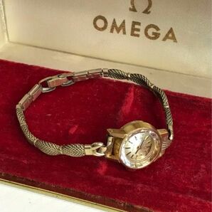 オメガ OMEGA アンティーク 腕時計 カットガラス 手巻き