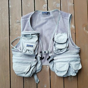 Patagonia fishing vest silver パタゴニア・フィッシング・ベスト・シルバー　中古美品　サイズM　