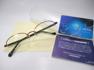 * prompt decision *HOYA blue light cut PC lens attaching farsighted glasses * oval type made in Japan titanium | Temple pra RD