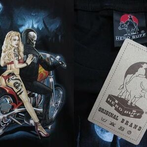 【送料無料】【新品】 半袖Tシャツ ハーレーダビッドソン スカル 黒 L 11066の画像3