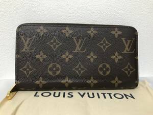 【極美品】ルイ・ヴィトン Louis Vuitton ジッピー ウォレット ラウンドジップ ラウンドファスナー 長財布 モノグラム ブラウン M42616