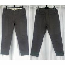 nano universe別注★裾リブ アンクル丈 クロップドパンツ Mグレー Dickies★ディッキーズ 九分丈 ワークパンツ ボトムス ナノ・ユニバース_画像3