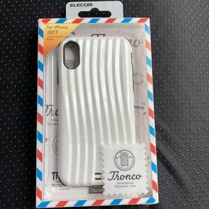 iPhone X/XS for hard case * four . air cushion * Carry case manner design * impact absorption *ELECOM* white 