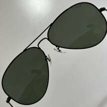 90's!!B&Lレイバン★ラージ B.メタル2 62㎜ G-15 ブラック★ビンテージ ボシュロム ティアドロップ USA ray-ban 廃盤品_画像4