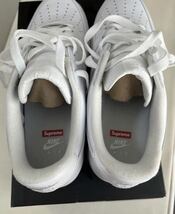 Supreme × Nike Air Force 1 Low White シュプリーム × ナイキ エアフォース1 ロー ホワイト CU9225 100 メンズ スニーカー 正規品27.5cm_画像3