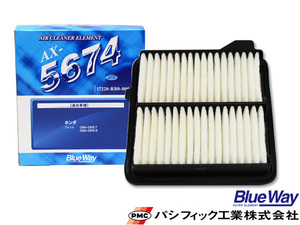 フリード フリードスパイク GB3 GB4 エアエレメント エアー フィルター クリーナー パシフィック工業 BlueWay