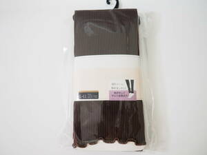  Jill Stuart *JILLSTUART rib leggings *60 Denier L~LL brown group 