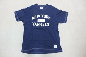 ▽♪ MLB NEW YORK YANKEES 半袖Tシャツ メジャーリーグ 紺 XL