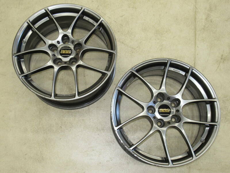 軽量！鍛造！BBS RF RF503 7.5J-17 off+45 pcd114.3/5H ホイールのみ2本 シビック,インテグラ,スイフトスポーツ,NCロードスター他!スペア等