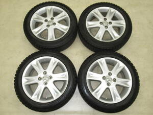 ガリ傷無し！トヨタ 90系ヴィッツRS純正 6J-16 off+51 pcd100/4H 185/55R16 山有りスタッドレス付き4本セット カローラフィールダー等にも!