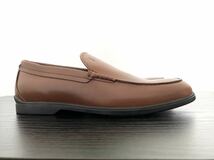 トッズ 新品 6.5 TOD'S ローファー スリッポン シューズ メンズ 革靴 レザー 未使用 送料無料 ブラウン イタリア 茶 カジュアル 6 1/2_画像4