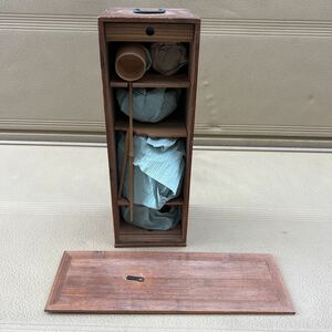 茶道具セット 短冊箱 幅18cm 高さ52.5 時代物 お稽古 日本文化 煎茶道具 