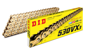 DID 530VX3-100L FJ(軽圧入クリップ) GOLD 4525516466158 大同工業株式会社 D.I.D バイク用チェーン