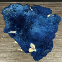 ムートンラグ ラグマット 敷物 羊毛 シープスキン 毛皮 約102cm×92cm　091510w/T2_画像1