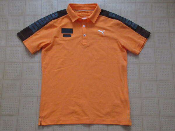 即決 PUMA GOLF XLサイズ メンズ半袖シャツ オレンジ プーマゴルフ