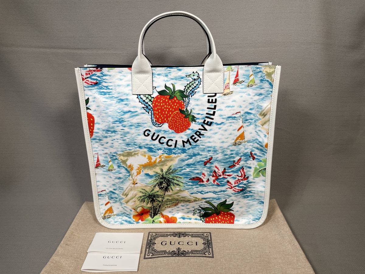 GUCCI チルドレンズ ストロベリー スムージー トートバッグ キッズ-