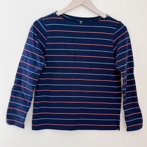 UNIQLO ユニクロ ネイビー　ボーダーカットソー 長袖　S 長袖Tシャツ BORDER ボーダー