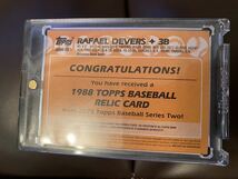 topps2023TOPPSBASEBALLSeriestwoRAFAELDEVERSデバースゲームジャージレッドソックス88R-RD MLBトレカ_画像6