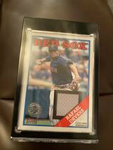 topps2023TOPPSBASEBALLSeriestwoRAFAELDEVERSデバースゲームジャージレッドソックス88R-RD MLBトレカ_画像7