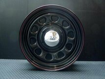 TSW DAYTONA ブラック 16X7J+35 6穴139.7 TOYO OPEN COUNTRY R/T 215/65R16C ホワイトレター 4本セット　ハイエース200系などに！_画像2