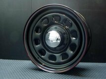 TSW DAYTONA ブラック 16X7J+35 6穴139.7 TOYO OPEN COUNTRY R/T 215/65R16C ホワイトレター 4本セット　ハイエース200系などに！_画像3