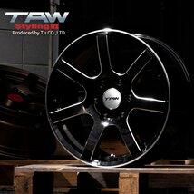 SALE 200系 ハイエース ホイール4本セット TAW Styling6 18X8.0J +37 6H139.7 グロスブラック/リム＆エッジマシニング_画像9