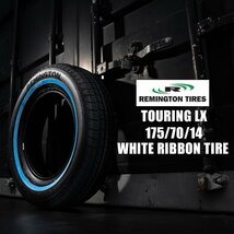 REMINGTON ホワイトリボンタイヤ　175/70R14　4本（レミントン）＜ローライダー/USDM/インパラ/タウンカー/キャデ/カプリス＞_画像5