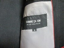 ☆COMME CA ISM コムサイズム ストライプ柄 セットアップ スーツ/メンズ/S☆黒_画像9