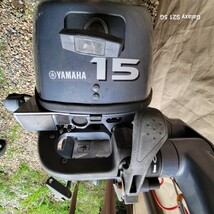 値下げ！YAMAHA4スト、15馬力、メンテナンス済、淡水使用、S足、中古、_画像3