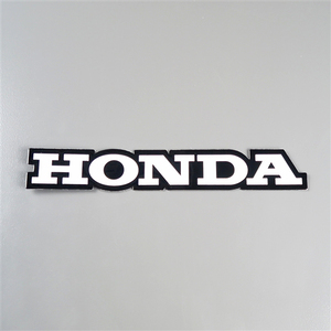 ◇UFO パンツレッグロゴ HONDA/ホンダ ホワイト 縫い付けタイプ 展示品 検索/ジャケット/モトクロス (UF-1915-HO-W)