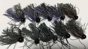 １　N-1　JIG TypeR　（実重7ｇ）　10個　エヌワンジグ　ＰＤＬ　ティムコ　BK/BR/PUR　黒・茶・紫　BOX保管未使用　送料無料