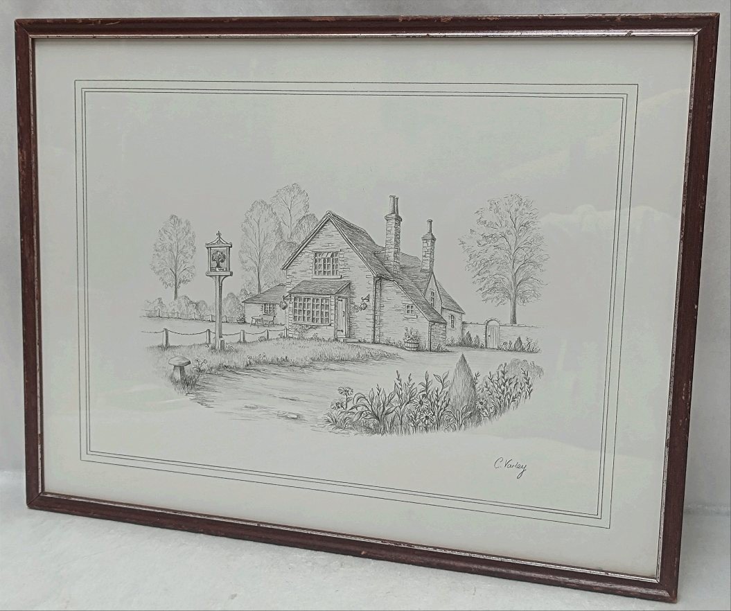 Cornelius Varley 수채화 프린트 액자 그림, 그림, 수채화, 자연, 풍경화