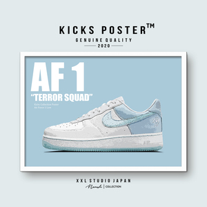 AF1 エアフォース1 テラースクワッド ホワイト ポーポイズ Air Force 1 Terror Squad キックスポスター 送料無料 AF1-127