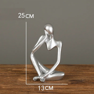 AL8239 silver objet d'art (L).... image interior art yoga Northern Europe style [ silver ] type /3 kind /1 point 