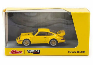 Tarmac Works × Schuco 1/64 ポルシェ 911 RSR 3.8 イエロー (T64S-003-YL)