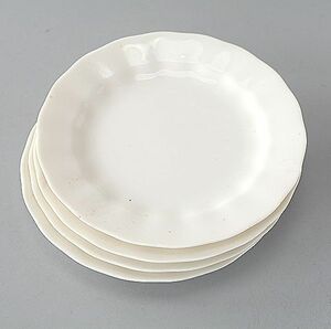  bread plate cake plate 4 sheets eggshell white 19cm with translation 