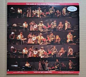 良盤・見本盤LP2枚組◎トーキング・ヘッズ・ライヴ『實況録音盤』P-5605～6 SIRE ワーナー 1982年 The Name of This Band is Talking Heads